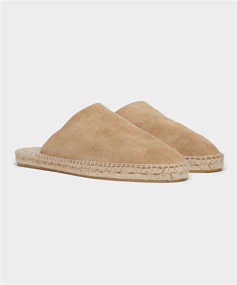 Suede Espadrille Mule In Natural Todd Snyder