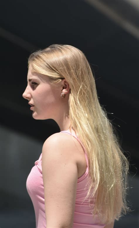 BLONDE PRINCESS IN TIGHT PINK DRESS Wraps Around Her Body So Well