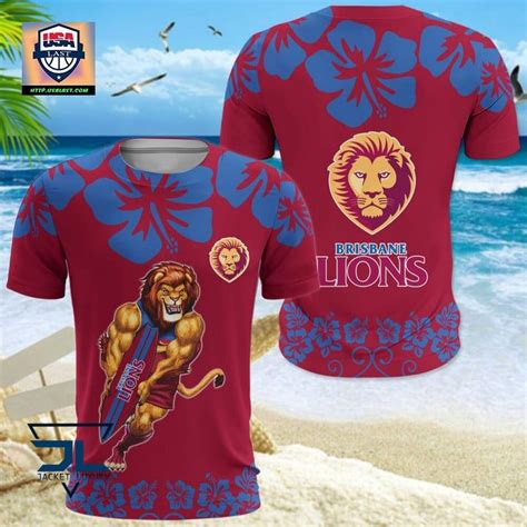 AFL Brisbane Lions Mascot Hawaiian Shirt - USALast