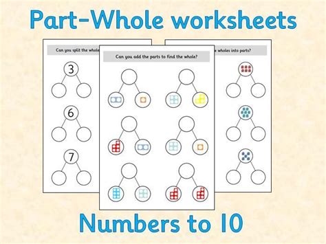 Blank Part Part Whole Worksheets