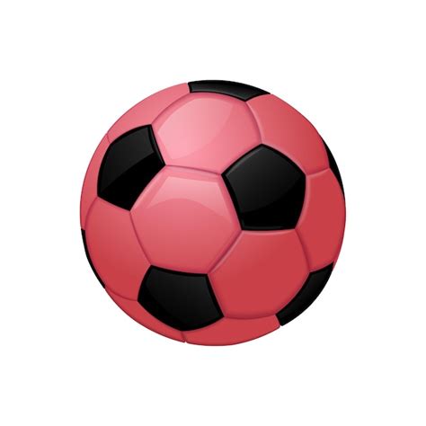 Premium Vector Pink Football Or Soccer Ball Sport Equipment Icon