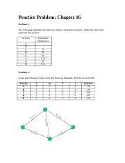 Prob Doc Practice Problem Chapter Problem The Following