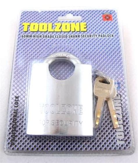 Toolzone Mm S Brass Closed Shack Sec Padlock Bridge Tools