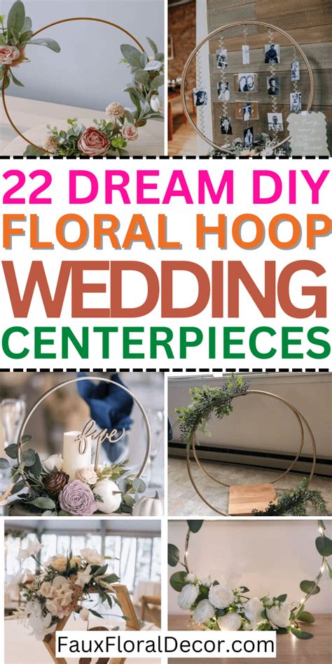 22 Gorgeous Floral Hoop Centerpiece Ideas You Can DIY Easily