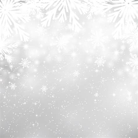 Premium Vector | Silver christmas background with snowflakes