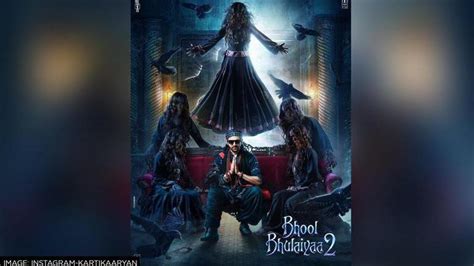 Kartik Aaryan Unveils Bhool Bhulaiyaa 2s New Eerie Poster Trailer To