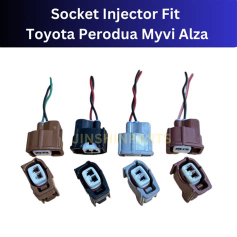 Injector Socket Connector Toyota Vios Camry Estima Altis Alphard Produa