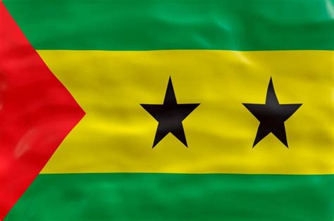 Premium Photo National Flag Of Sao Tome And Principe Background With