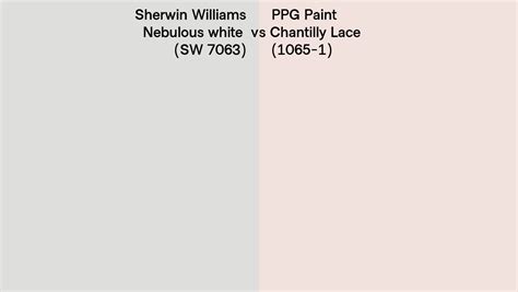 Sherwin Williams Nebulous White Sw Vs Ppg Paint Chantilly Lace