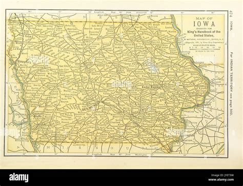 Map Of Iowa Fotograf As E Im Genes De Alta Resoluci N Alamy