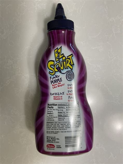 Funky Purple Heinz Ez Squirt Ketchup Rare Vintage Collector Item Ebay