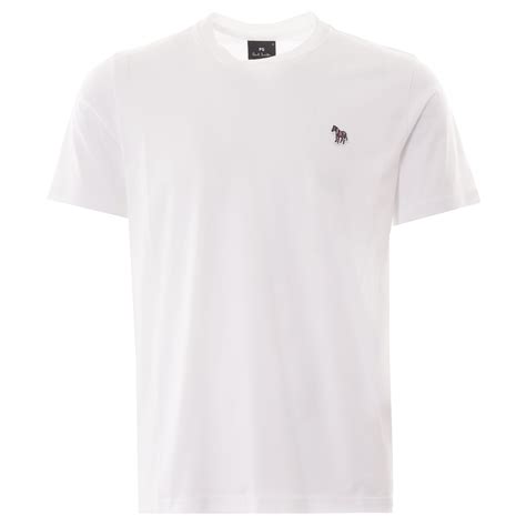 Paul Smith Organic Cotton Zebra Logo White Azebra