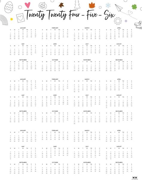 Printable Year Calendar A Comprehensive Guide To Planning