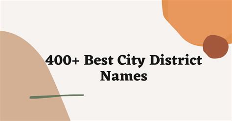 400 Unique Fantasy City District Names For You