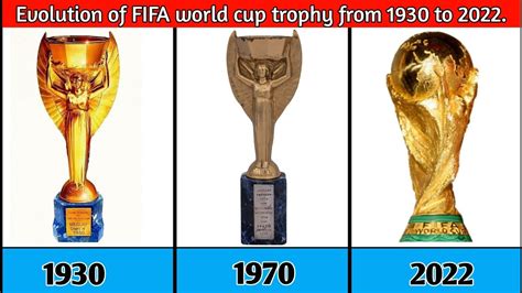 Fifa World Cup Trophy Evolution 1930 To 2022 Evolution Of Fifa World Cup Trophy Youtube