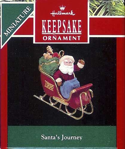 1990 Santa's Journey, Miniature | QXM5826 | Hallmark Ornaments .com