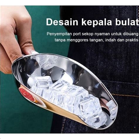 Sekop Es Batu Sendok Serok Scoop Stainless Centong Beras Kopi Ice Gula