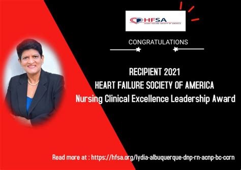 Lydia Albuquerque Dnp Rn Acnp Bc Ccrn Fnap On Linkedin Thankful For Receiving The Hfsa