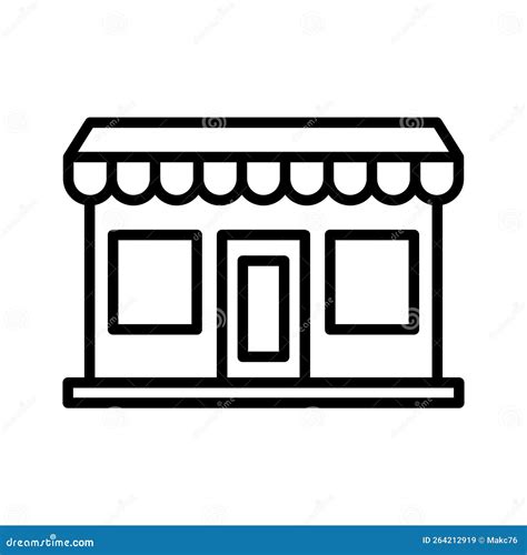 Store Market Icon Online Store Marketplace Or E Commerce Shop Stock