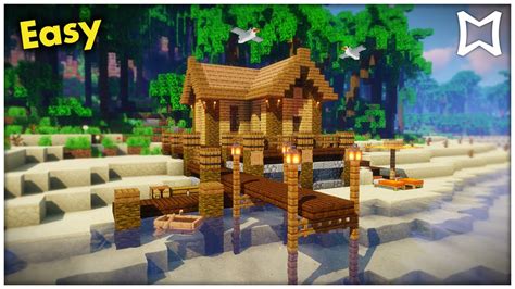 Small Fishing House Minecraft - Pixel Art Grid Gallery