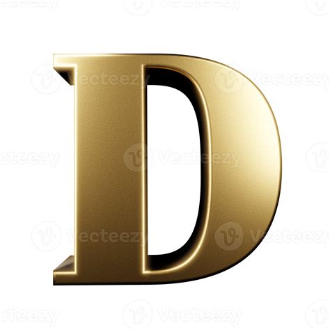 Luxury Text Effect Letter D 3d Render 16316795 PNG