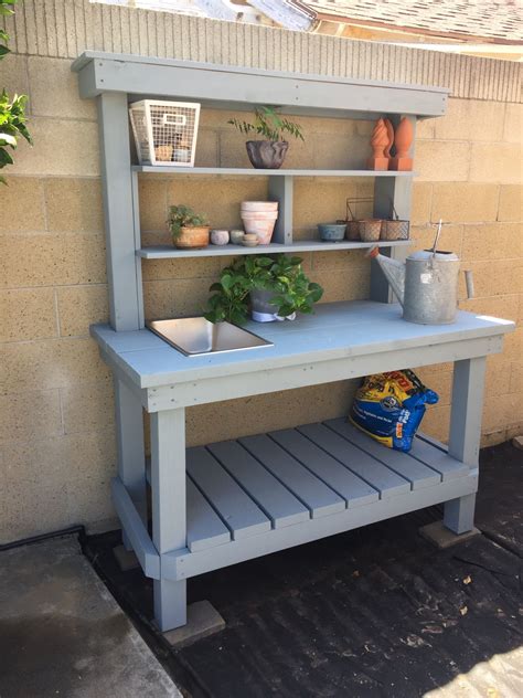 Outdoor Potting Bench for Gardening Enthusiasts