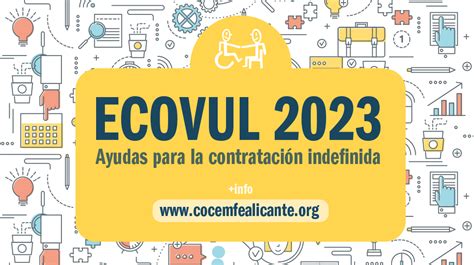 Ecovul Programa De Subvenciones Destinadas A Fomentar La