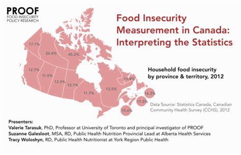 Food Insecurity Measurement In Canada Interpreting The Statistics PROOF