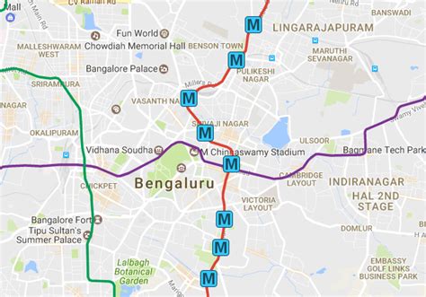 Bangalore Metro Route Map