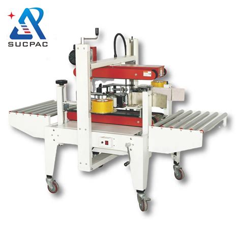 Semi Automatic Carton Sealer Easy Tape Mm Top And Bottom Taping