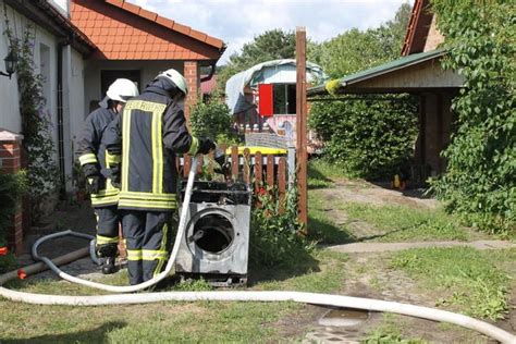 Waschmaschine Sorgt F R Feuerwehreinsatz