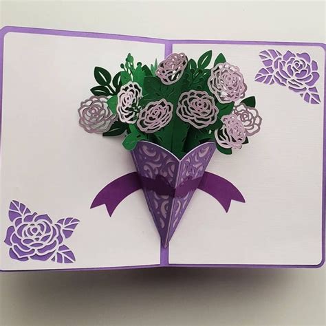 Cricut Pop Up Bouquet Etsy