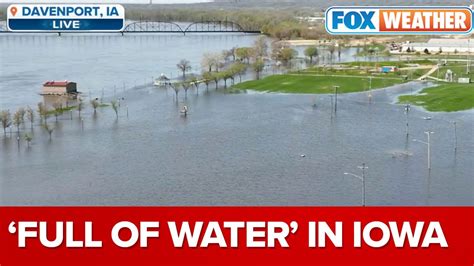 Full Of Water Drone Video Shows Extent Of Flooding From Rising Ms