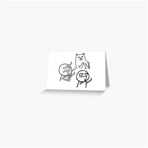 Funny Fuck Middle Finger Troll Face Meme Greeting Card For Sale By