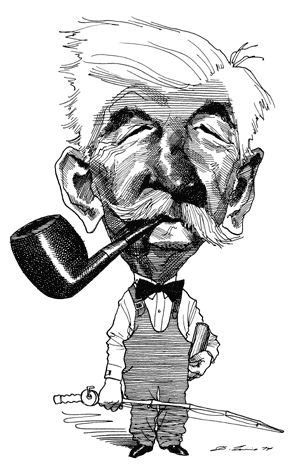 William Faulkner By David Levine Satire Caricatures William Faulkner