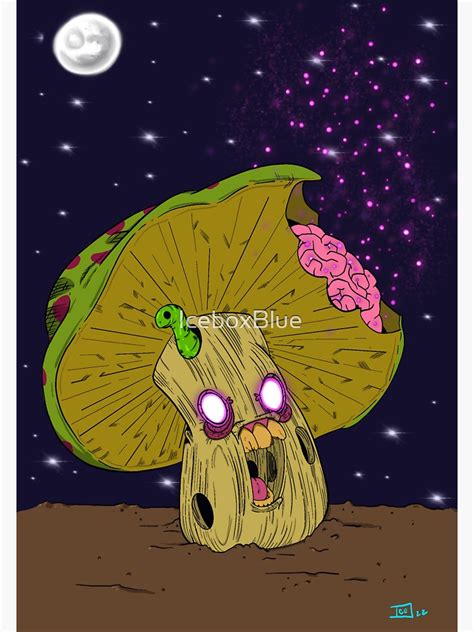 "Zombie mushroom spores" Sticker for Sale by IceboxBlue | Redbubble