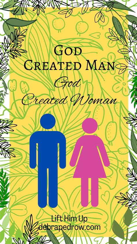 God Created Man – God Created Woman | Lift Him Up