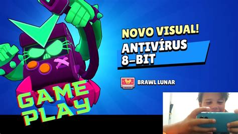 ANTIVIRUS 8 BIT JOGANDO BRAWL STARS LEO DO GRAU YouTube