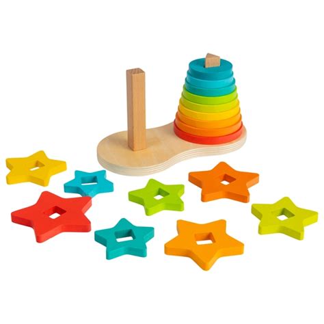 Squirrel Play Rainbow Stacking Tower Smyths Toys Uk