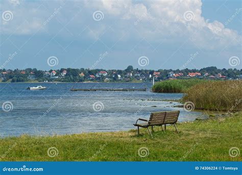 View Over the Roskilde Fjord Stock Photo - Image of water, sunshine ...