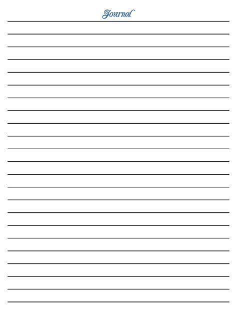 Printable Blank Journal Pages - Printableblank.net