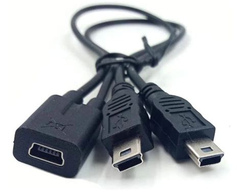 Cable Haokiang Usb Mini Hembra A Dos Macho Pie Cuotas Sin Inter S