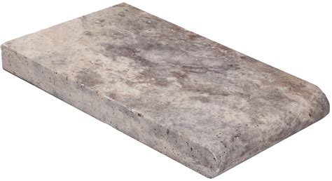 Cm X Nordic Silver Travertine Bullnose Coping Keystone Tile