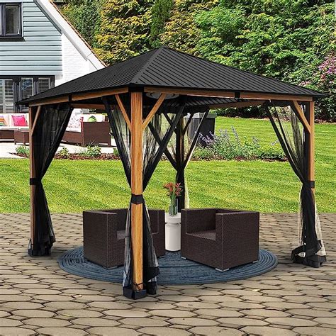 Buy Asteroutdoor Ft W X Ft D Outdoor Patio Hardtop Gazebo With