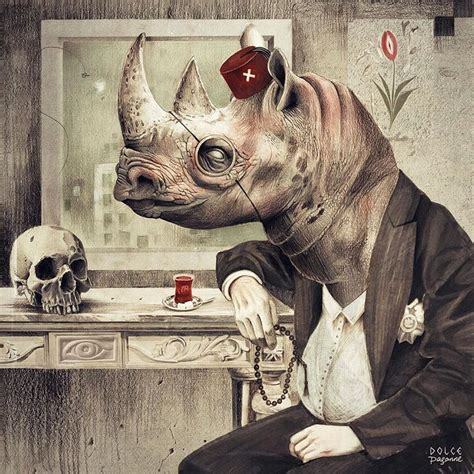 Illustration For Ionesco S Rhinoceros Play That Will Be Performed At