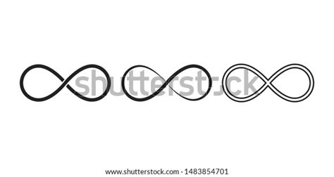 Infinity Symbols Eternal Limitless Endless Life Stock Vector Royalty Free 1483854701