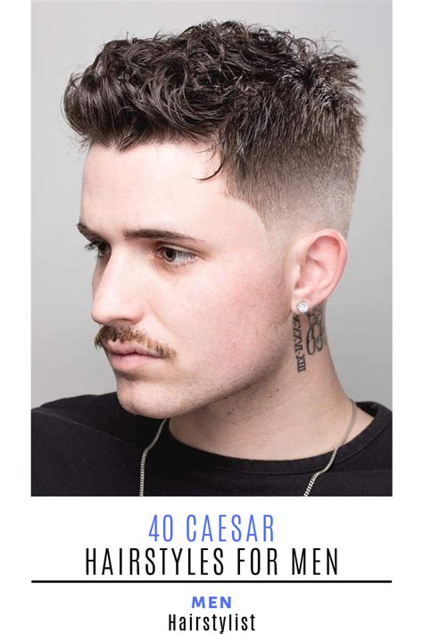 40 Caesar Hairstyle Ideas For Men Undercut Curly Hair Mens Wavy