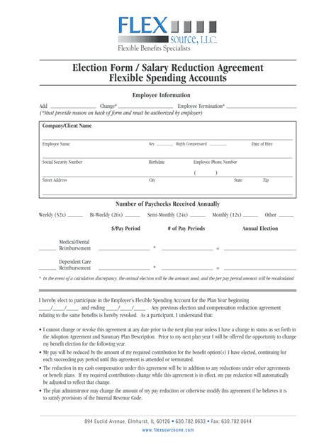 Fillable Online Fsa Enrollment Form Qxd Fax Email Print Pdffiller