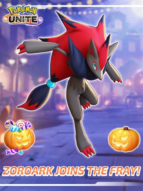 Zoroark Now Available In Pokémon Unite As A Speedster Playable Character Halloween Quick Battle