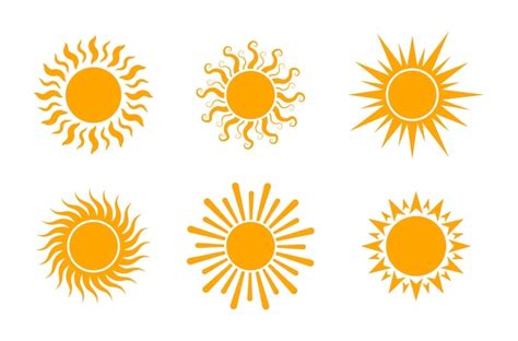 Premium Vector | Vector cartoon yellow sun.